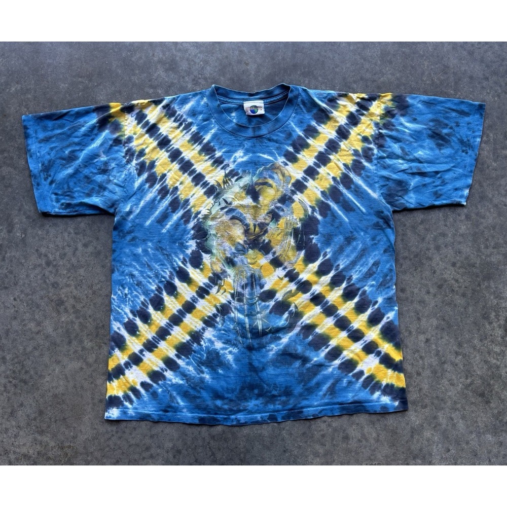 Vtg 90 XL Wolverine Shirt X-Men Marvel Universal Studios Tie Dye Single Stitch